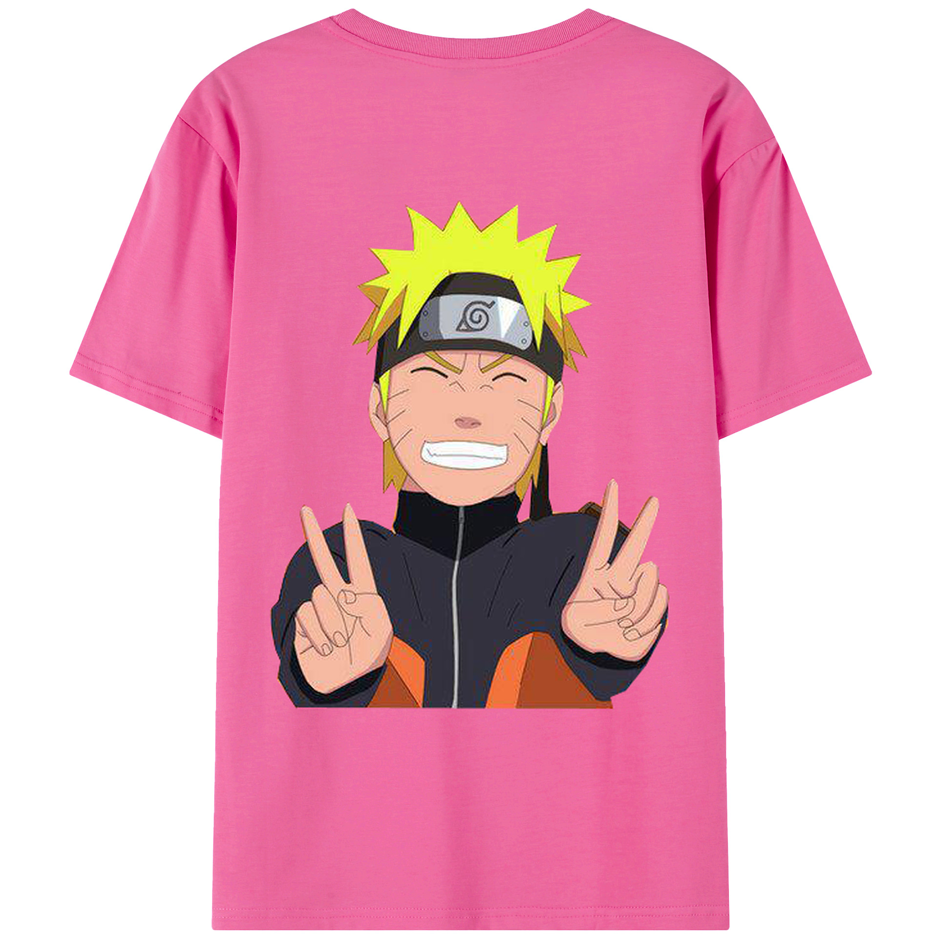 （画像用） NARUTO -ナルト- うずまき ナルト Uzumaki Naruto レディース半袖Tシャツ(バックプリント)